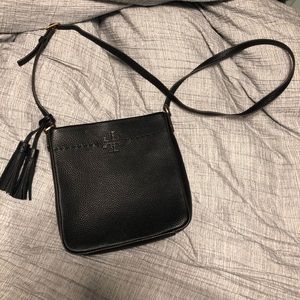 Tory Burch McGraw leather crossbody tote